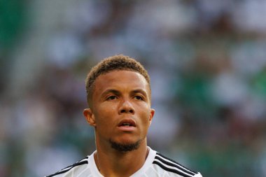 Steve Kapuadi, PKO BP Ekstraklasa maçı sırasında Stadion Miejski Legii Warszawa, Varşova, Polonya 'daki Legia Warszawa ve Zaglebie Lubin takımları arasında oynanır. (Maciej Rogowski)