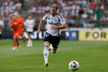 PKO BP Ekstraklasa maçında Radovan Pankov, Stadion Miejski Legii Warszawa 'daki Legia Warszawa ve Zaglebie Lubin takımları arasında oynadı. (Maciej Rogowski))