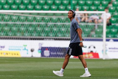 Marcel Mendes-Dudzinski PKO BP Ekstraklasa maçında Stadion Miejski Legii Warszawa 'daki Legia Warszawa ve Zaglebie Lubin takımları arasında oynadı. (Maciej Rogowski))