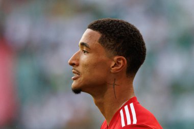 Marcel Mendes-Dudzinski PKO BP Ekstraklasa maçında Stadion Miejski Legii Warszawa 'daki Legia Warszawa ve Zaglebie Lubin takımları arasında oynadı. (Maciej Rogowski))