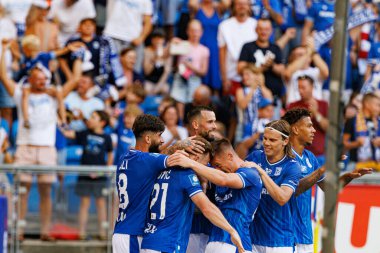 PKO BP Ekstraklasa maçında Lech Poznan ve Gornik Zabrze takımları arasında oynanan Enea Stadion, Poznan, Polonya (Maciej Rogowski)
