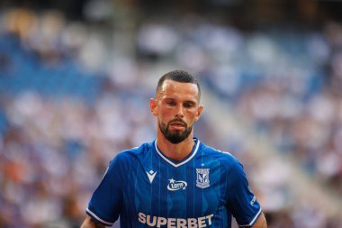 Kristoffer Velde PKO BP Ekstraklasa maçında Enea Stadion, Polonya 'daki Lech Poznan ve Gornik Zabrze takımları arasında oynadı (Maciej Rogowski)