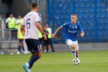 PKO BP Ekstraklasa maçında Antoni Kozubal, Lech Poznan ve Gornik Zabrze takımları arasında Enea Stadion, Poznan, Polonya (Maciej Rogowski))