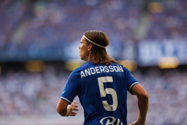 Elias Andersson PKO BP Ekstraklasa maçında Enea Stadion, Polonya 'da Lech Poznan ve Gornik Zabrze takımları arasında oynadı (Maciej Rogowski)