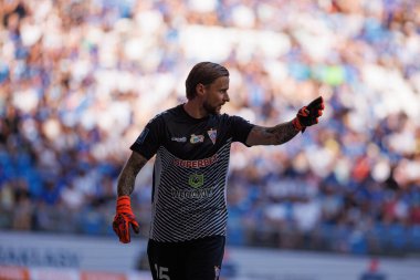 PKO BP Ekstraklasa maçı sırasında Enea Stadion, Poznan, Polonya 'daki Lech Poznan ve Gornik Zabrze takımları arasında Michal Szromnik (Maciej Rogowski))