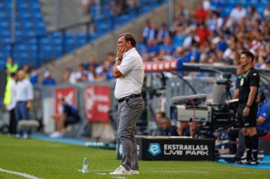 Jan Urban PKO BP Ekstraklasa maçı sırasında Lech Poznan ve Gornik Zabrze takımları arasında Enea Stadion, Poznan, Polonya (Maciej Rogowski)