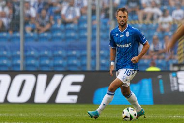 PKO BP Ekstraklasa maçı sırasında Enea Stadion, Poznan, Polonya 'daki Lech Poznan ve Gornik Zabrze takımları arasında oynanan maçta Antonio Miliç (Maciej Rogowski)