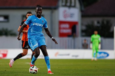 Batista Mendy Avrupa Ligi ikinci tur eleme maçı sırasında MFK Ruzomberok ve Trabzonspor takımları arasında Stadyum MFK Ruzomberok, Slovakya 'da (Maciej Rogowski)