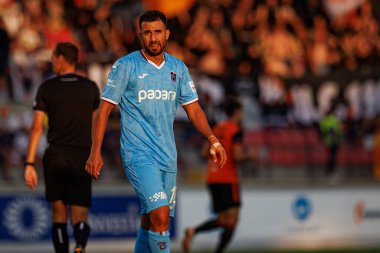 Avrupa Ligi ikinci tur eleme maçında Mahmoud Trezeguet, MFK Ruzomberok ve Trabzonspor takımları arasında Slovakya 'nın MFK Ruzomberok kentinde oynanan karşılaşmada (Maciej Rogowski))