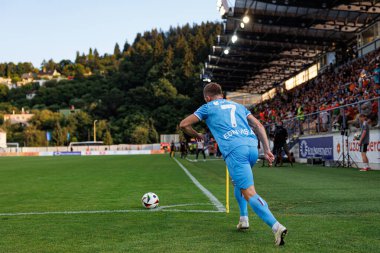 Edin Visca Avrupa Ligi ikinci tur eleme maçında MFK Ruzomberok ve Trabzonspor takımları arasında Stadyum MFK Ruzomberok, Slovakya 'da (Maciej Rogowski)