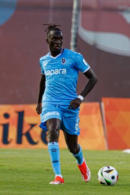 Batista Mendy Avrupa Ligi ikinci tur eleme maçı sırasında MFK Ruzomberok ve Trabzonspor takımları arasında Stadyum MFK Ruzomberok, Slovakya 'da (Maciej Rogowski)
