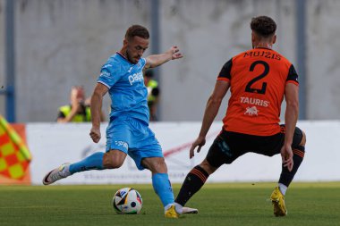 Edin Visca, Alexander Mojzis Avrupa Ligi ikinci tur eleme maçında MFK Ruzomberok ve Trabzonspor takımları arasında Stadyum MFK Ruzomberok, Slovakya (Maciej Rogowski))