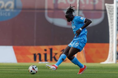 Batista Mendy Avrupa Ligi ikinci tur eleme maçı sırasında MFK Ruzomberok ve Trabzonspor takımları arasında Stadyum MFK Ruzomberok, Slovakya 'da (Maciej Rogowski)