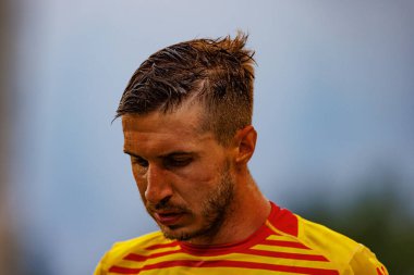 Michal Sacek, PKO BP Ekstraklasa maçında Radomiak Radom ve Jagiellonia Bialystok takımları arasında Stadion Miejski im 'de oynadı. Braci Czachorow, Radom, Polonya (Maciej Rogowski)