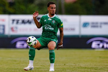 Joao Peglow  during PKO BP Ekstraklasa game between teams of Radomiak Radom and Jagiellonia Bialystok at Stadion Miejski im. Braci Czachorow,  Radom, Poland (Maciej Rogowski) clipart