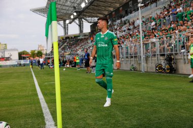 Roberto Alves  during PKO BP Ekstraklasa game between teams of Radomiak Radom and Jagiellonia Bialystok at Stadion Miejski im. Braci Czachorow,  Radom, Poland (Maciej Rogowski) clipart