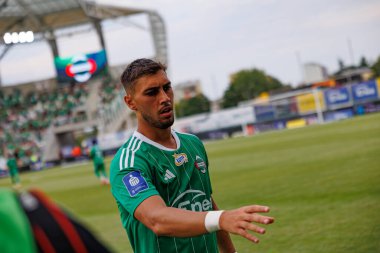 Bruno Jordao, PKO BP Ekstraklasa maçında Radomiak Radom ve Jagiellonia Bialystok takımları arasında Stadion Miejski im 'de oynadı. Braci Czachorow, Radom, Polonya (Maciej Rogowski)