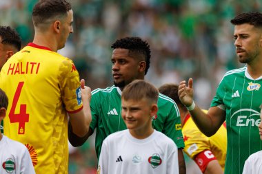 Stadyumdaki Radomiak Radom ve Jagiellonia Bialystok takımları arasında oynanan PKO BP Ekstraklasa maçı sırasında Vagner Dias. Braci Czachorow, Radom, Polonya (Maciej Rogowski)