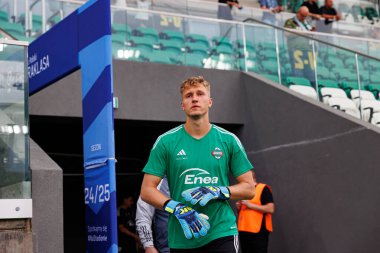 Maciej Kikolski  during PKO BP Ekstraklasa game between teams of Radomiak Radom and Jagiellonia Bialystok at Stadion Miejski im. Braci Czachorow,  Radom, Poland (Maciej Rogowski) clipart