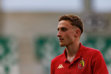 Stadyumdaki Radomiak Radom ve Jagiellonia Bialystok takımları arasında oynanan PKO BP Ekstraklasa maçı sırasında Slawomir Abramowicz. Braci Czachorow, Radom, Polonya (Maciej Rogowski)