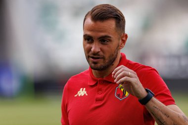 Stadyumdaki Radomiak Radom ve Jagiellonia Bialystok takımları arasında oynanan PKO BP Ekstraklasa maçı sırasında İsa İmaz. Braci Czachorow, Radom, Polonya (Maciej Rogowski)