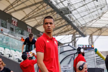 Joao Moutinho PKO BP Ekstraklasa maçında Radomiak Radom ve Jagiellonia Bialystok takımları arasında Stadion Miejski im. Braci Czachorow, Radom, Polonya (Maciej Rogowski)