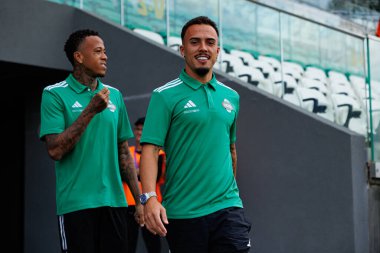 Luizao, Joao Peglow PKO BP Ekstraklasa maçı sırasında Stadion Miejski im 'deki Radomiak Radom ve Jagiellonia Bialystok takımları arasında oynuyordu. Braci Czachorow, Radom, Polonya (Maciej Rogowski)