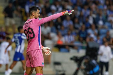 Diogo Costa Supertaca Candido de Oliveira 2024 maçında Estadio Municipal de Aveiro, Portekiz 'deki Sporting CP ve FC Porto takımları arasında (Maciej Rogowski)