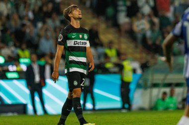 Daniel Braganca Supertaca Candido de Oliveira 2024 maçında Estadio Municipal de Aveiro, Portekiz 'deki Sporting CP ve FC Porto takımları arasında (Maciej Rogowski)