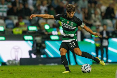 Daniel Braganca Supertaca Candido de Oliveira 2024 maçında Estadio Municipal de Aveiro, Portekiz 'deki Sporting CP ve FC Porto takımları arasında (Maciej Rogowski)