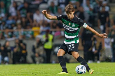 Daniel Braganca Supertaca Candido de Oliveira 2024 maçında Estadio Municipal de Aveiro, Portekiz 'deki Sporting CP ve FC Porto takımları arasında (Maciej Rogowski)