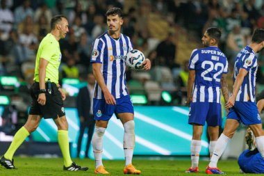 Ze Pedro Supertaca Candido de Oliveira 2024 maçında Estadio Municipal de Aveiro, Portekiz 'deki Sporting CP ve FC Porto takımları arasında (Maciej Rogowski)