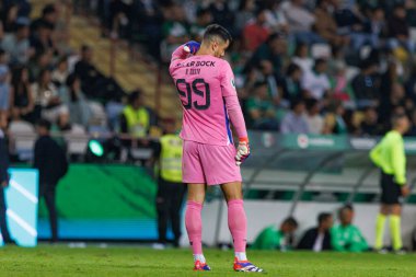 Diogo Costa Supertaca Candido de Oliveira 2024 maçında Estadio Municipal de Aveiro, Portekiz 'deki Sporting CP ve FC Porto takımları arasında (Maciej Rogowski)