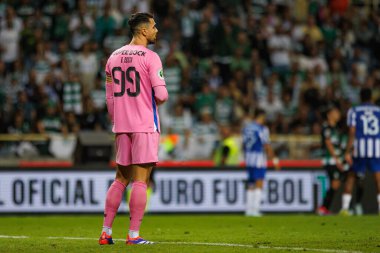 Diogo Costa Supertaca Candido de Oliveira 2024 maçında Estadio Municipal de Aveiro, Portekiz 'deki Sporting CP ve FC Porto takımları arasında (Maciej Rogowski)