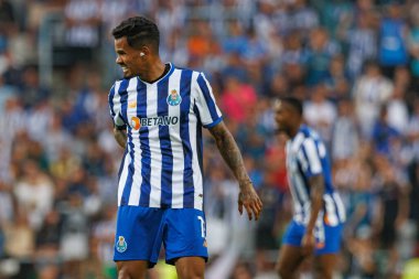 Wanderson Galeno Supertaca Candido de Oliveira 2024 maçında Estadio Municipal de Aveiro, Portekiz 'deki Sporting CP ve FC Porto takımları arasında oynadı (Maciej Rogowski)
