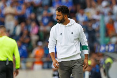 Ruben Amorim Supertaca Candido de Oliveira 2024 maçında Estadio Municipal de Aveiro, Portekiz 'deki Sporting CP ve FC Porto takımları arasında oynadı (Maciej Rogowski)