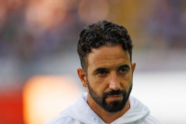 Ruben Amorim Supertaca Candido de Oliveira 2024 maçında Estadio Municipal de Aveiro, Portekiz 'deki Sporting CP ve FC Porto takımları arasında oynadı (Maciej Rogowski)