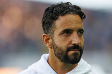 Ruben Amorim Supertaca Candido de Oliveira 2024 maçında Estadio Municipal de Aveiro, Portekiz 'deki Sporting CP ve FC Porto takımları arasında oynadı (Maciej Rogowski)