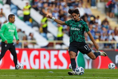 Francisco Trincao Supertaca Candido de Oliveira 2024 maçında Estadio Municipal de Aveiro, Portekiz 'deki Sporting CP ve FC Porto takımları arasında (Maciej Rogowski)