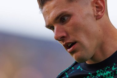 Viktor Gyokeres Supertaca Candido de Oliveira 2024 maçında Portekiz 'in Estadio Municipal de Aveiro kentinde bulunan Sporting CP ve FC Porto takımları arasında (Maciej Rogowski)