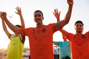 Estadio Belediyesi Rio Maior 'daki Casa Pia AC ve Boavista FC takımları arasında oynanan Liga Portekiz maçı sırasında Rodrigo Abascal (Maciej Rogowski)