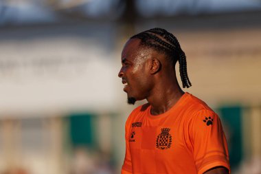 Bruno Onyemaechi Liga Portekiz maçı sırasında Casa Pia AC ve Boavista FC takımları arasında Estadio Municipal Rio Maior 'da (Maciej Rogowski)