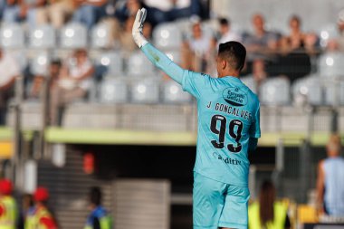 Estadio Belediyesi Rio Maior 'daki Casa Pia AC ve Boavista FC takımları arasında oynanan Liga Portekiz maçı sırasında Joao Goncalves (Maciej Rogowski)