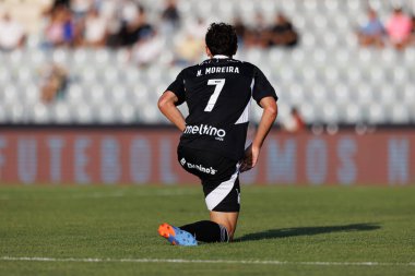 Estadio Belediyesi Rio Maior 'daki Casa Pia AC ve Boavista FC takımları arasındaki Liga Portekiz maçı sırasında Nuno Moreira (Maciej Rogowski)