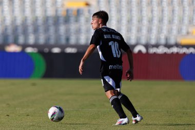 Estadio Belediyesi Rio Maior 'daki Casa Pia AC ve Boavista FC takımları arasında oynanan Liga Portekiz maçı sırasında Raul Blanco (Maciej Rogowski)