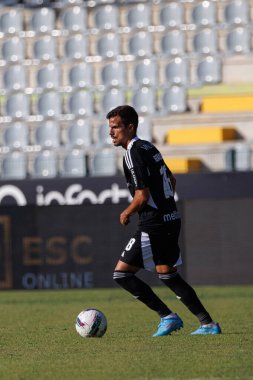 Liga Portekiz maçı sırasında Estadio Belediyesi Rio Maior 'daki Casa Pia AC ve Boavista FC takımları arasında Andre Geraldes (Maciej Rogowski)