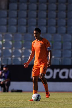 Estadio Belediyesi Rio Maior 'daki Casa Pia AC ve Boavista FC takımları arasında oynanan Liga Portekiz maçı sırasında Rodrigo Abascal (Maciej Rogowski)