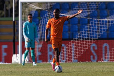 Estadio Belediyesi Rio Maior 'daki Casa Pia AC ve Boavista FC takımları arasında oynanan Liga Portekiz maçı sırasında Bruno Onyemaeachi (Maciej Rogowski)