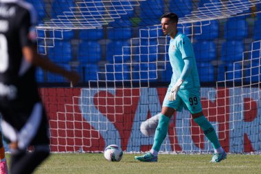 Estadio Belediyesi Rio Maior 'daki Casa Pia AC ve Boavista FC takımları arasında oynanan Liga Portekiz maçı sırasında Joao Goncalves (Maciej Rogowski)