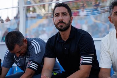 Estadio Belediyesi Rio Maior 'daki Casa Pia AC ve Boavista FC takımları arasında oynanan Liga Portekiz maçı sırasında Joao Pereira (Maciej Rogowski)